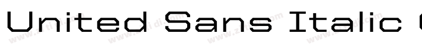 United Sans Italic C字体转换